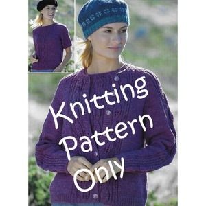 New Sirdar 5886 Country Style DK Cardigan Sweater and Top Knitting Pattern